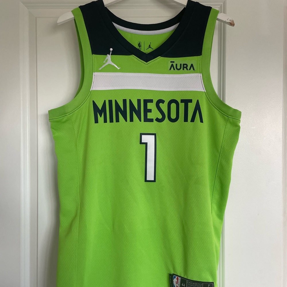 NWOT MN Timberwolves Anthony Edwards Jersey